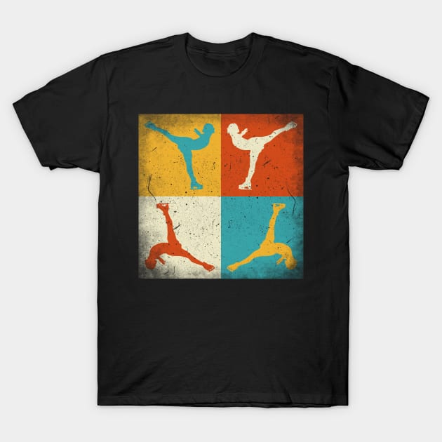 Skating practice. Retro squares T-Shirt by SerenityByAlex